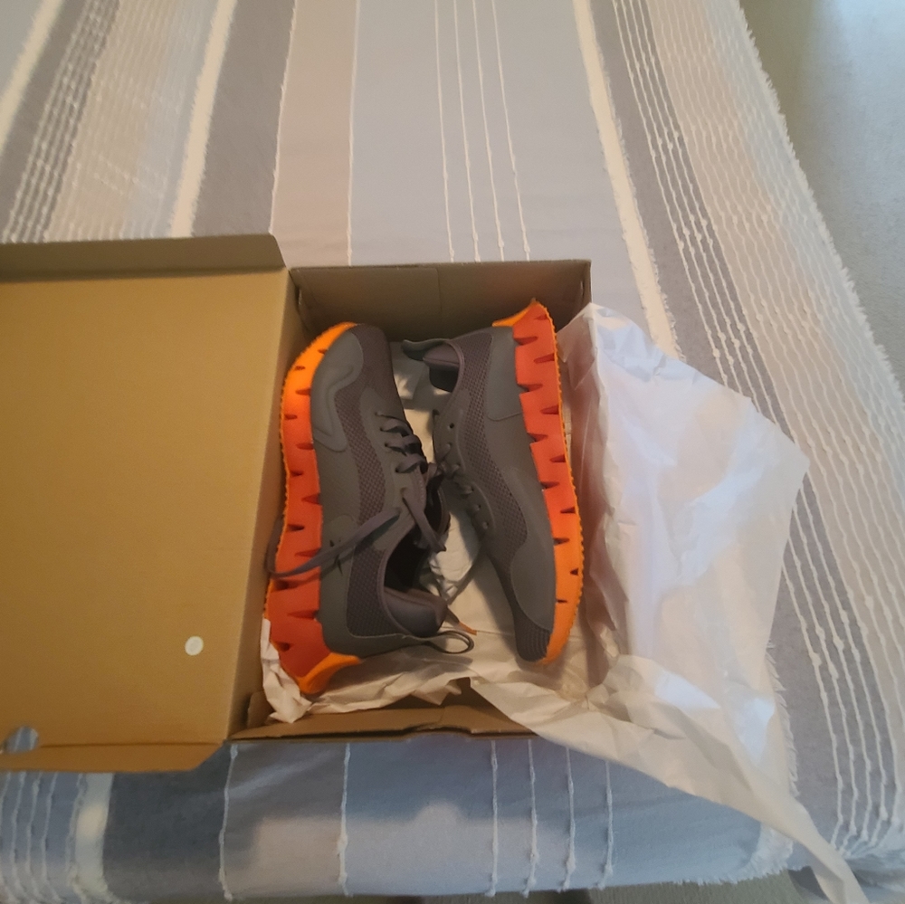 Reebok Zig Dynamica Men's Running Shoes Grey/orange - Size 12